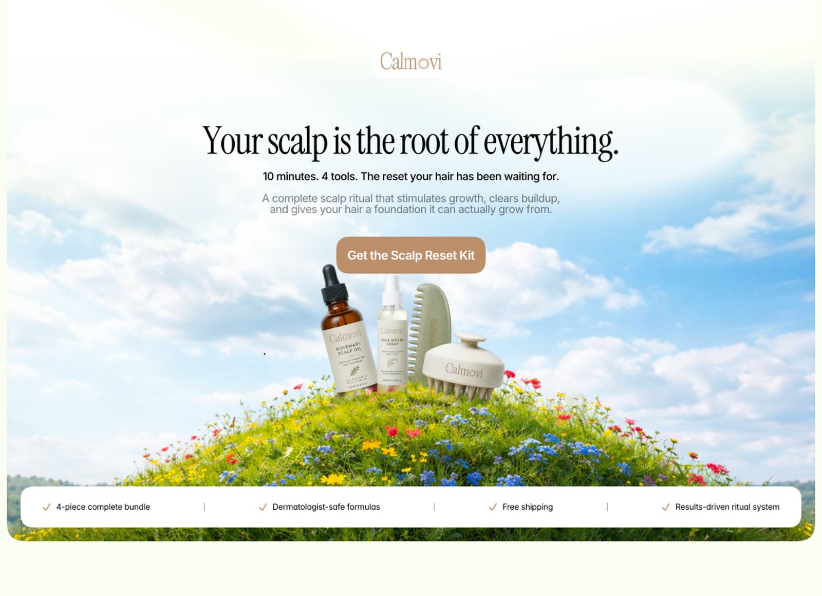 Calmovi 1.0 website preview