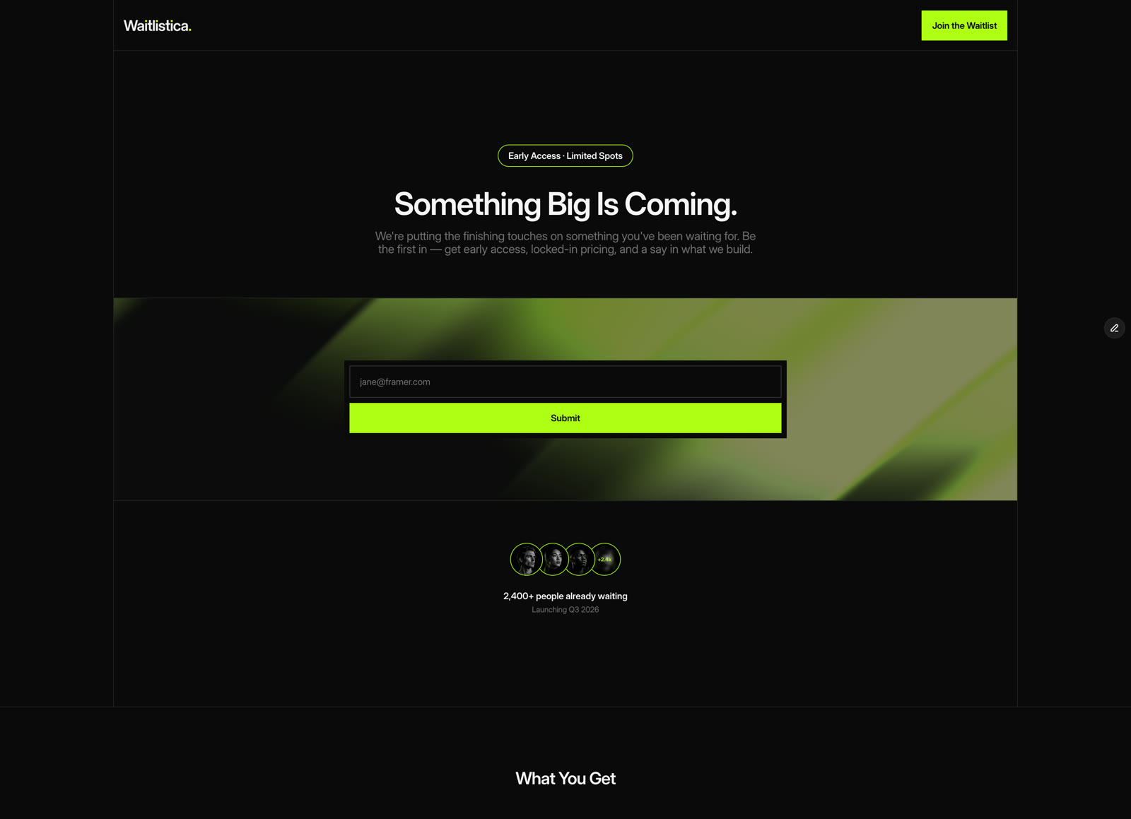 Waitlistica website preview